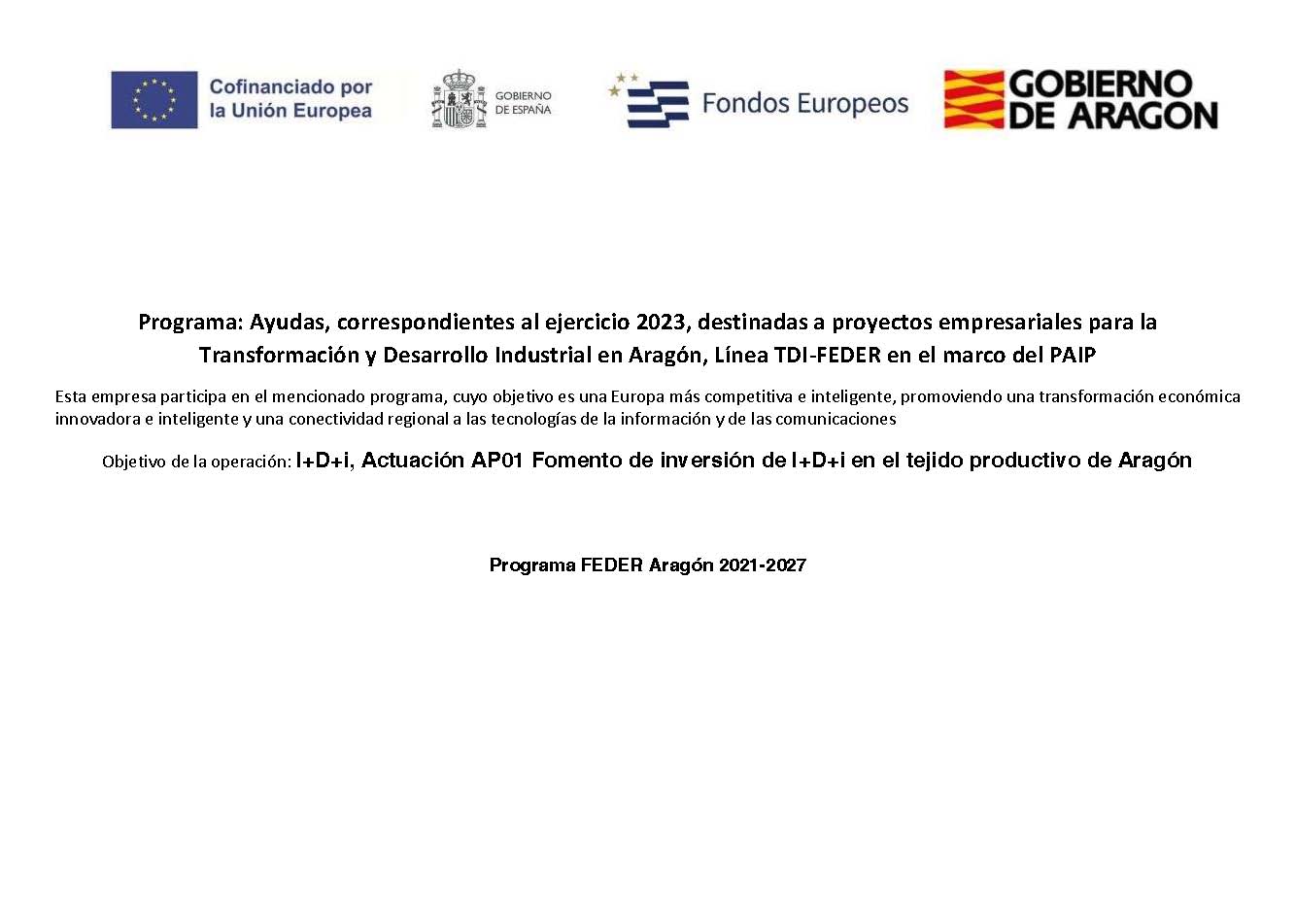 Programa PAIP: Ayudas a la industria y la PYME en Aragón